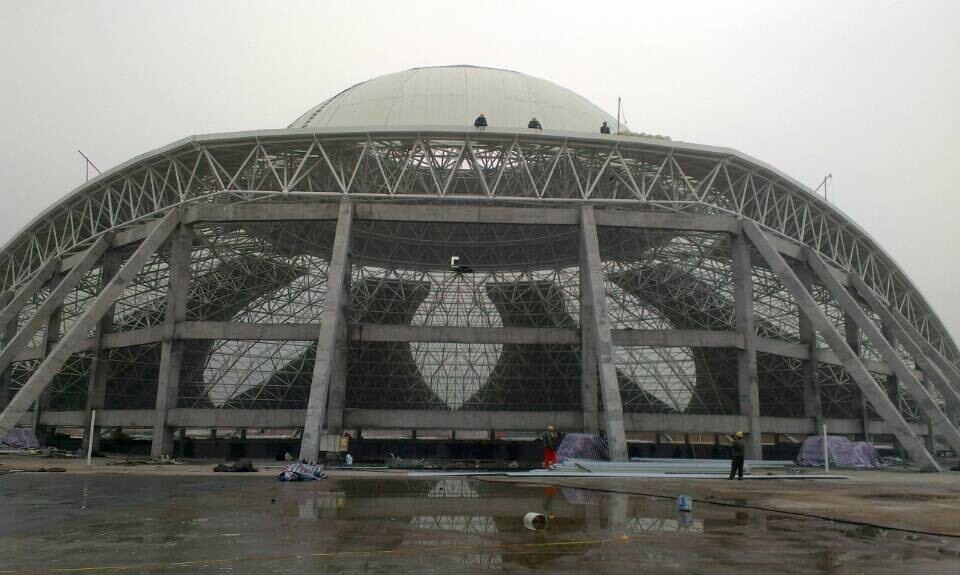 汕尾温泉馆网架工程